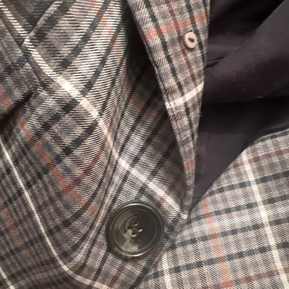 NWT Tibi Gabe cutout checked Twill Blazer Size 2 - Picture 8 of 12